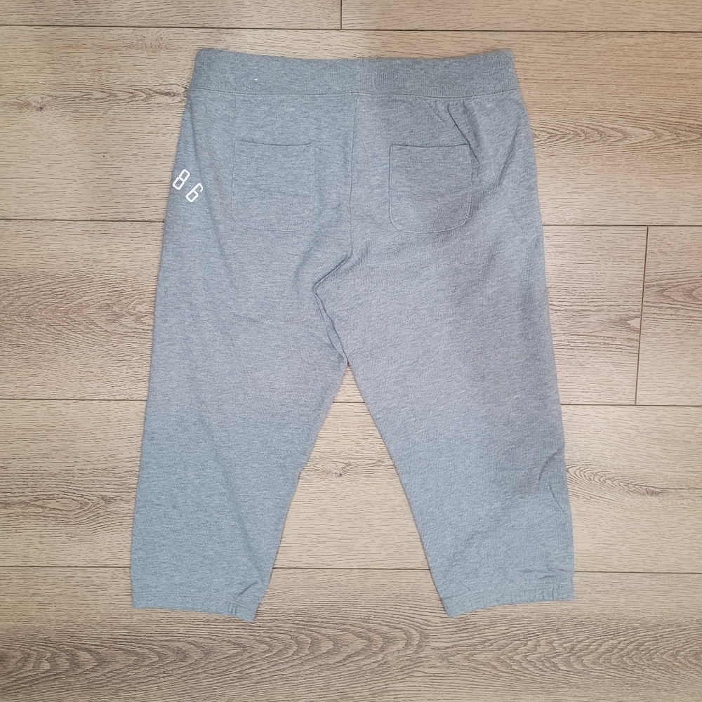 Victoria Secret Pink Crop Sweatpants Gray ** SMALL ** - Picture 2 of 3